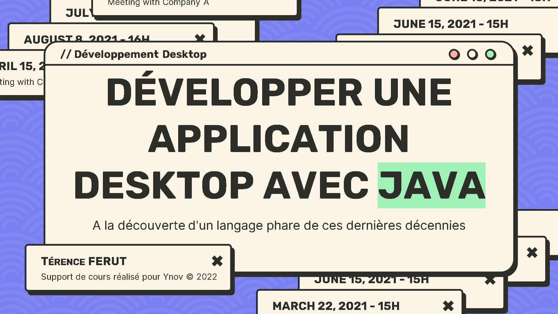 Développer une application Desktop avec Java